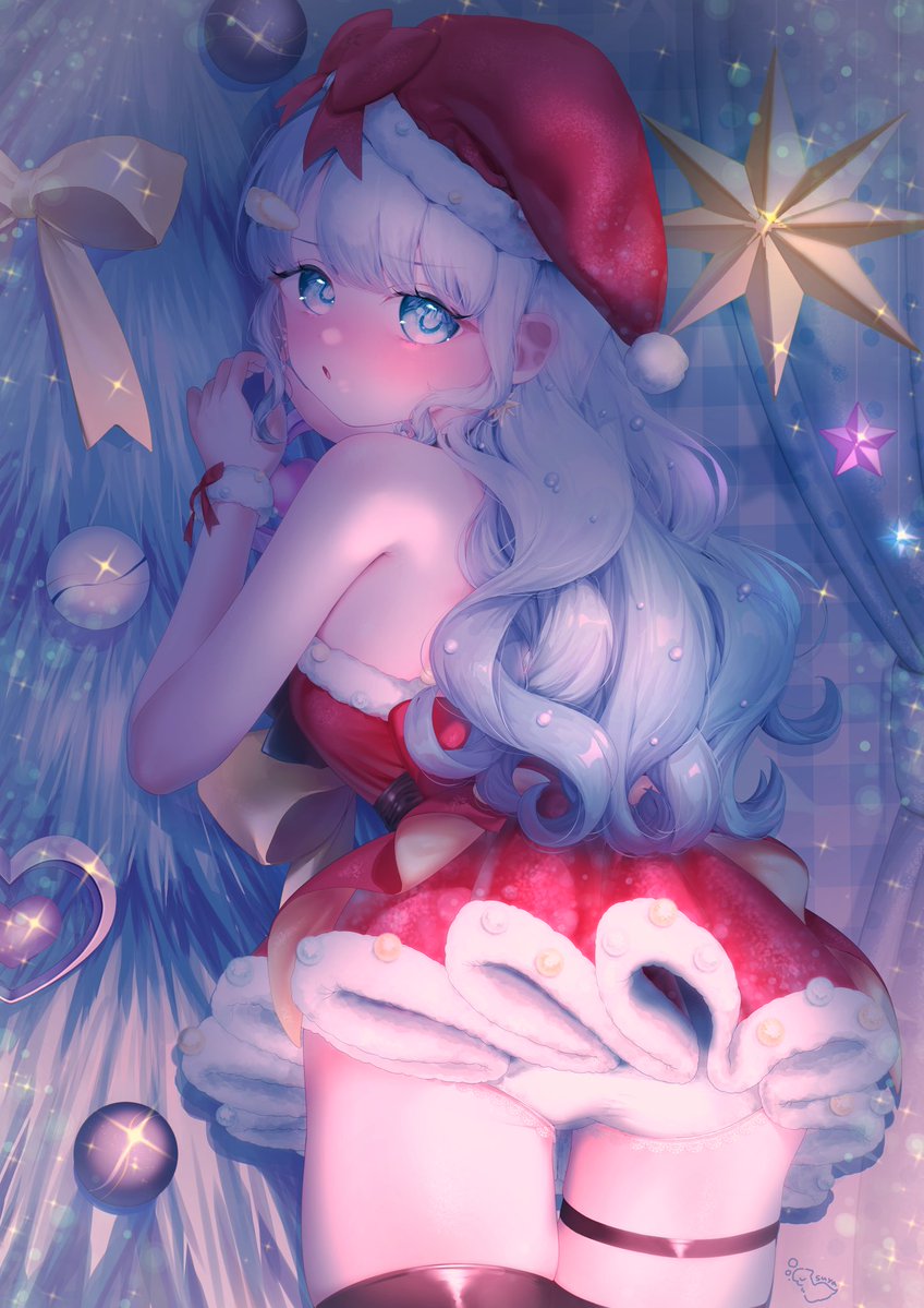 ここにアップするの遅くなっちゃったけど、skebリクのクリスマス絵です!🎄 