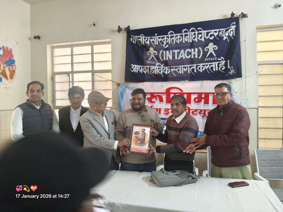 raj11dadhich's tweet photo. भारतीय सांस्कृतिक निधि इंटेक चेप्टर बूंदी द्वारा अरुणिमा नर्सिंग कॉलेज में विरासत बचाओ अभियान में कार्यशाला आयोजित हुई https://t.co/3AfDEjnNLt