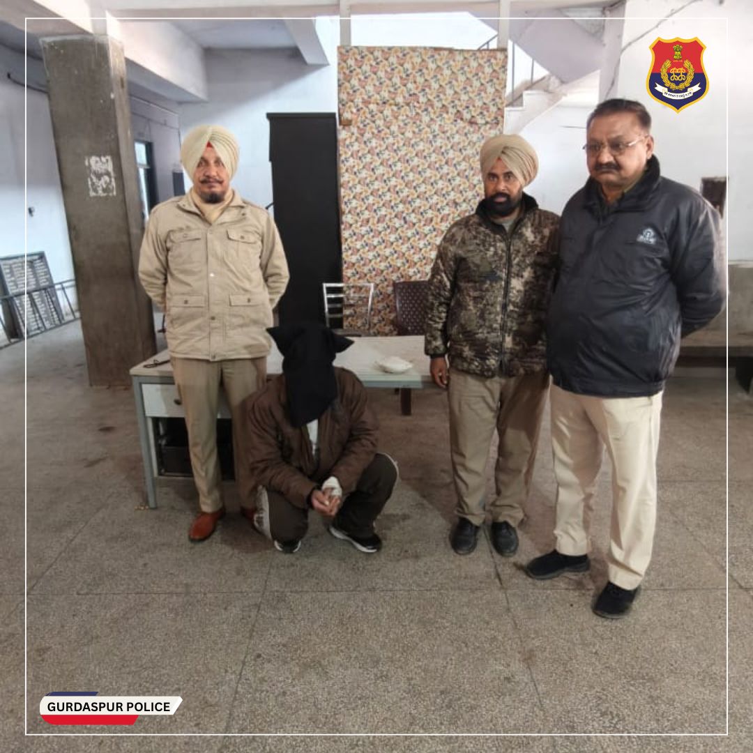 Gurdaspur Police apprehended one individual and recovered heroin from his possession. A case has been registered under the NDPS Act, and further investigation is underway to trace the supply network.”

#punjabpolice #saynotodrugsandalcohol