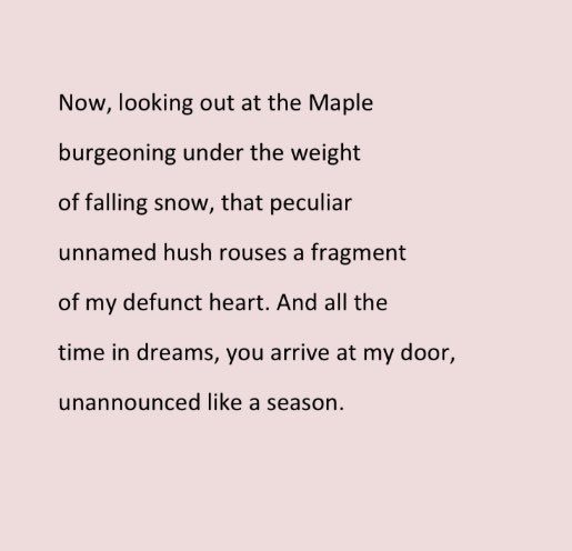 JahnaviGogoi2's tweet photo. Thank you to editor Glory Sasikala for featuring my poem in this issue of Glomag! Sharing space with many eminent poets is a privilege! 

#winter #poetrycommunity #seasonsandlandscapes #seasonsoflife https://t.co/4IDGypMvhs