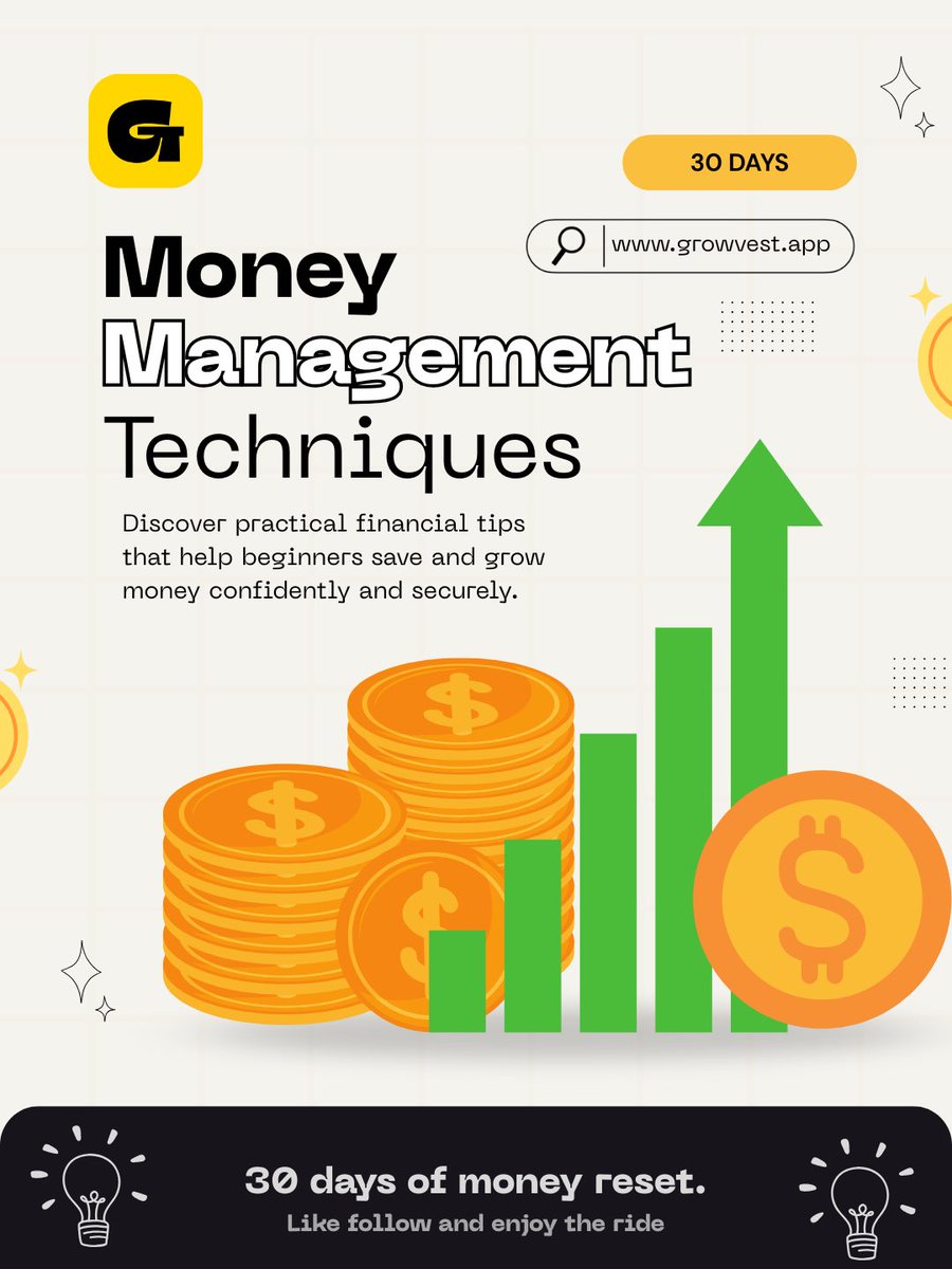 use_growvest's tweet photo. Real talk:
Most people aren't broke because they don't earn enough.
They're broke because nobody taught them how money actually works.
So I'm fixing that.
30 days. 30 lessons. Zero BS.
Starting Today
If money confuses you, this is for you.
Follow along 👇 #MoneyFlowWithGrowvest https://t.co/YzEi8b7LmQ