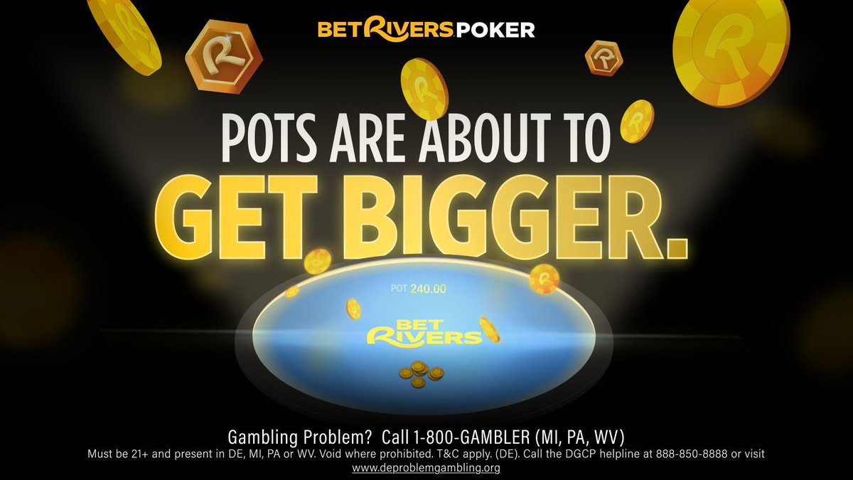 Pots are about to get bigger... 👀♠️ 

Full reveal is coming tomorrow! 🌊 💰