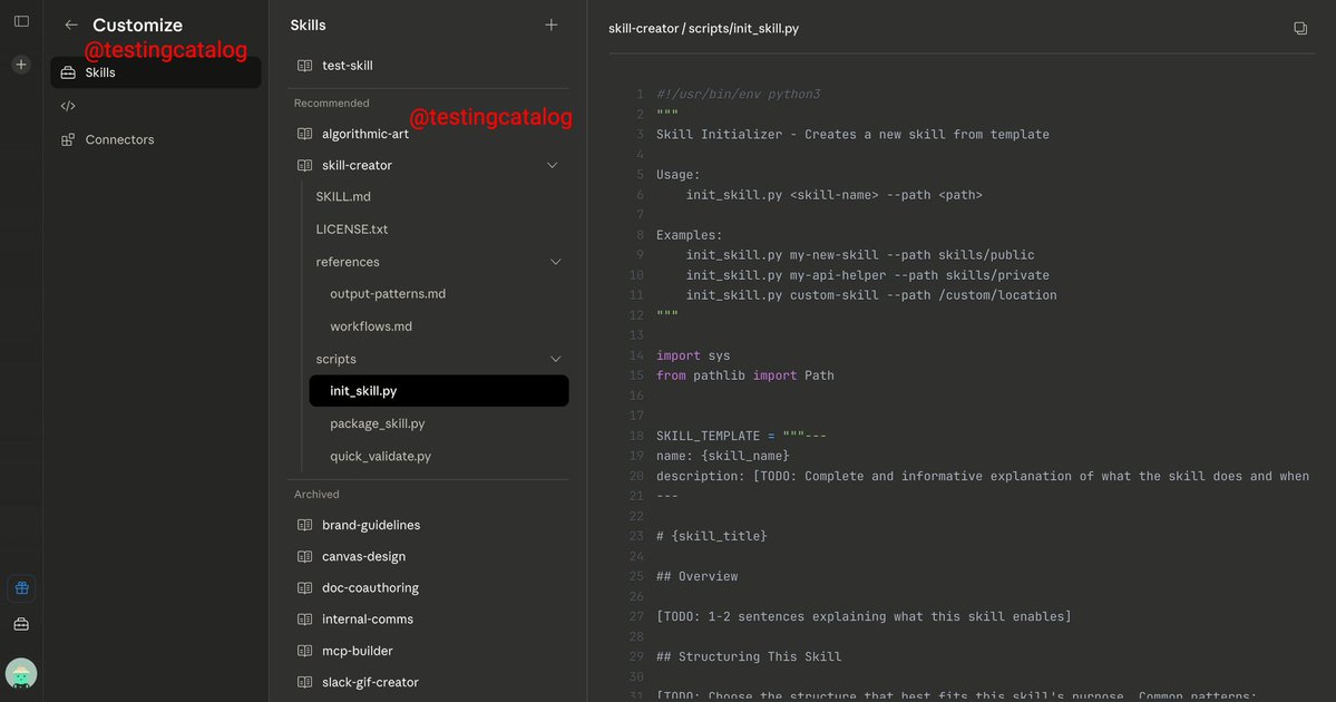 Customize section screenshot