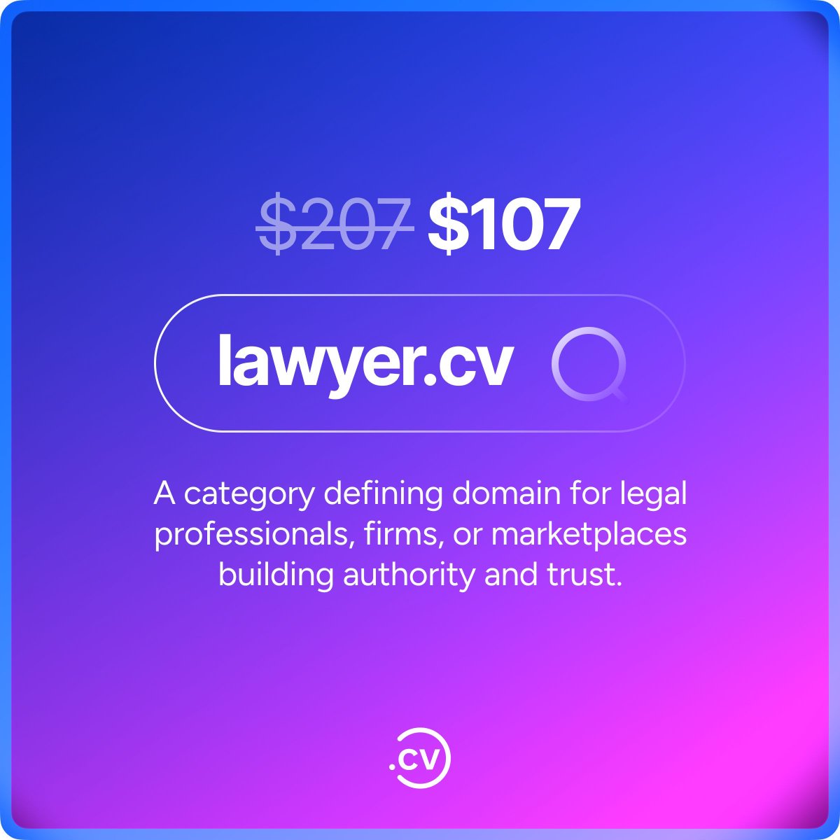 hellodotcv's tweet image. ⚖️📜 Trust begins with your name.
Own your authority.

#law #lawyer #legalprofessionals #lawfirm #advocates