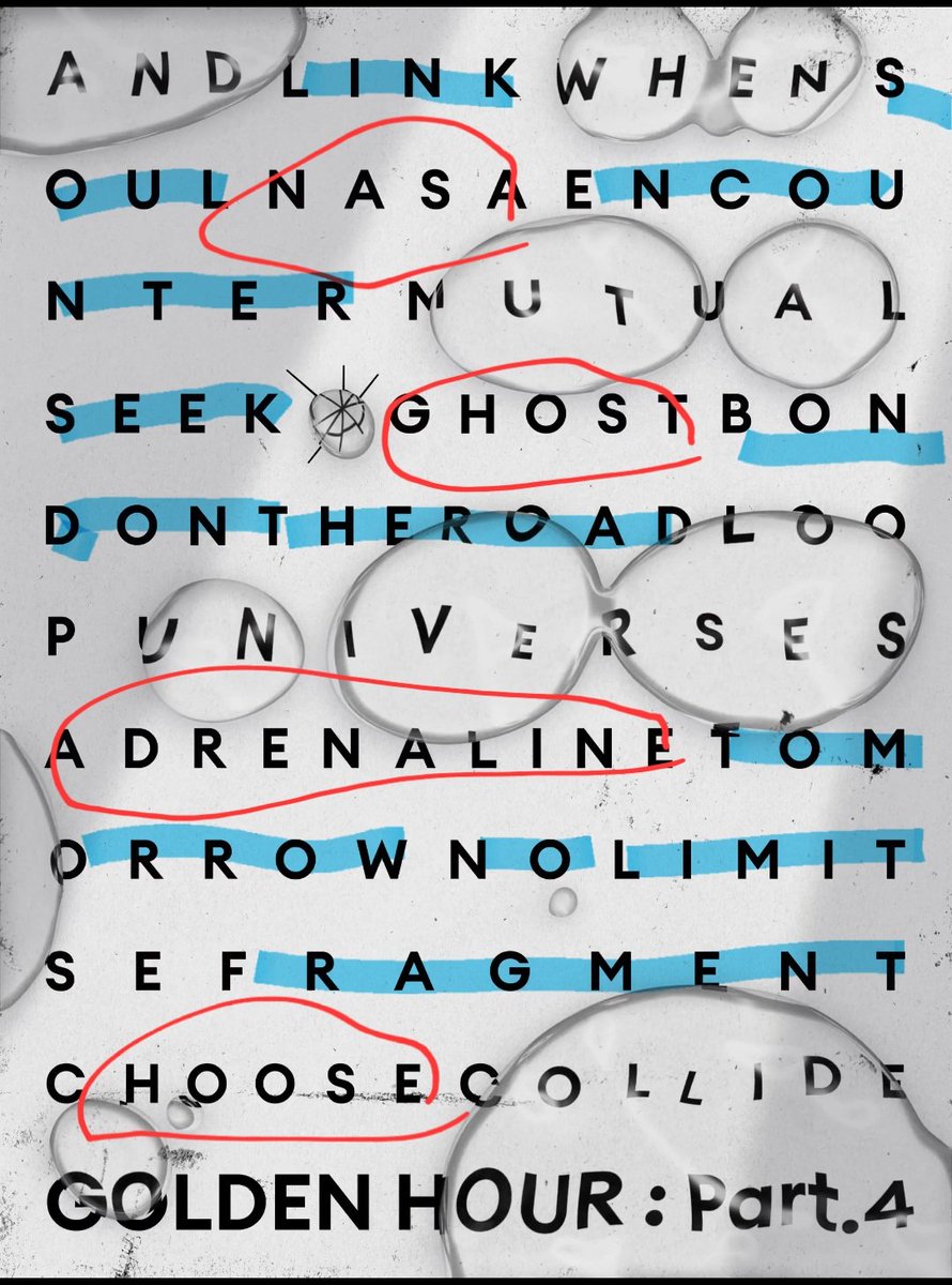mysonisachick's tweet image. 이거 곡제목들도 사이사이 다 말 됨
Link 연결
Soul 영혼
Encounter 마주침
Seek 찾다
Bond 유대
The road 길
Loop 윤회
Tomorrow 내일
No limit 무한
Fragment 파편