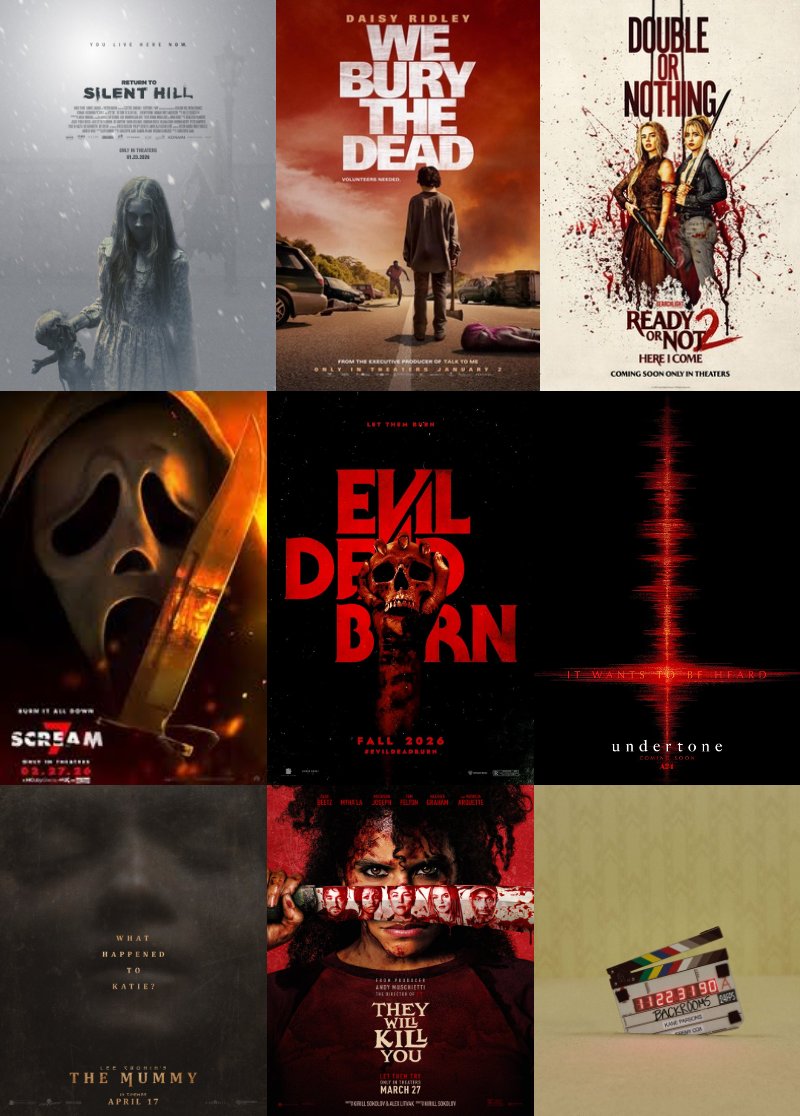 2026年のホラー映画、めちゃくちゃ期待してる。