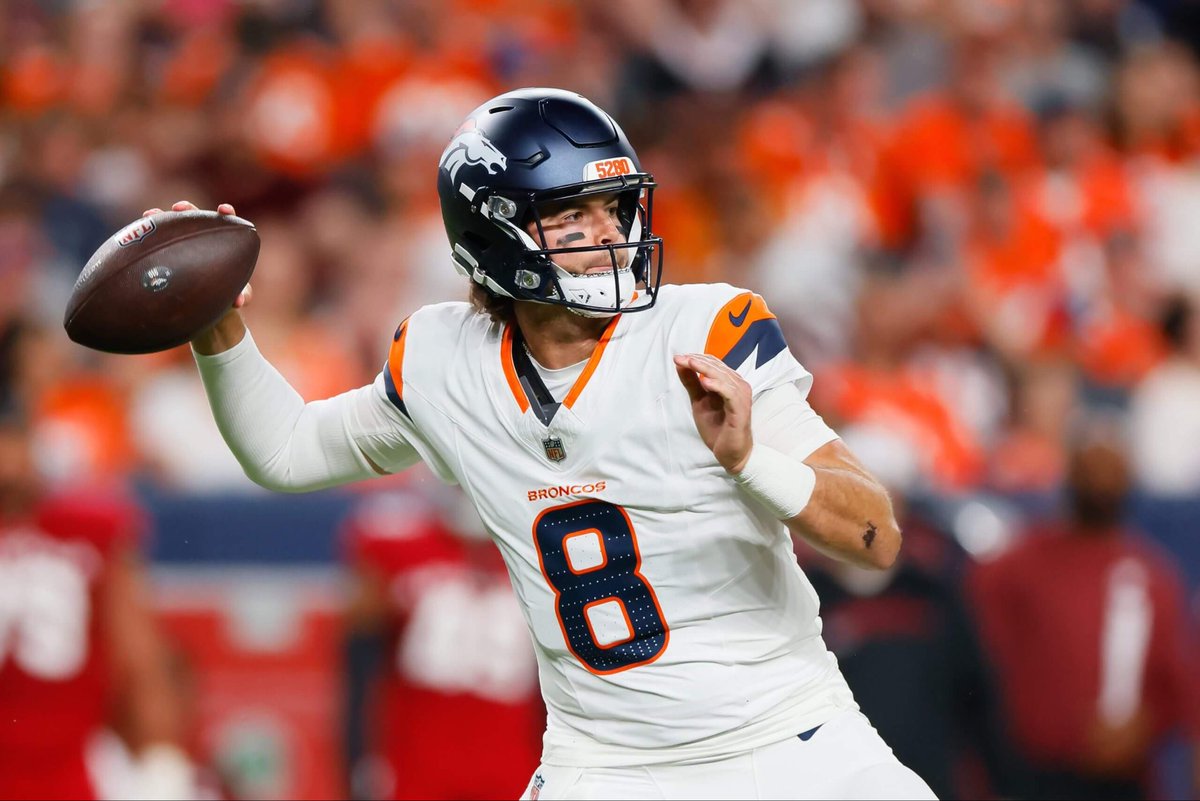 DanCaplis's tweet photo. Stidham is going to be great and the Broncos will win the AFC. He is big strong tough and smart. He has mastered the offense. He was 30 for 38 in pre-season with 4TD and 0 picks. He  is a faithful Christian who publicly witnesses that he plays football to glorify God. And he has Sean Peyton. This is going to be the greatest story in the NFL.