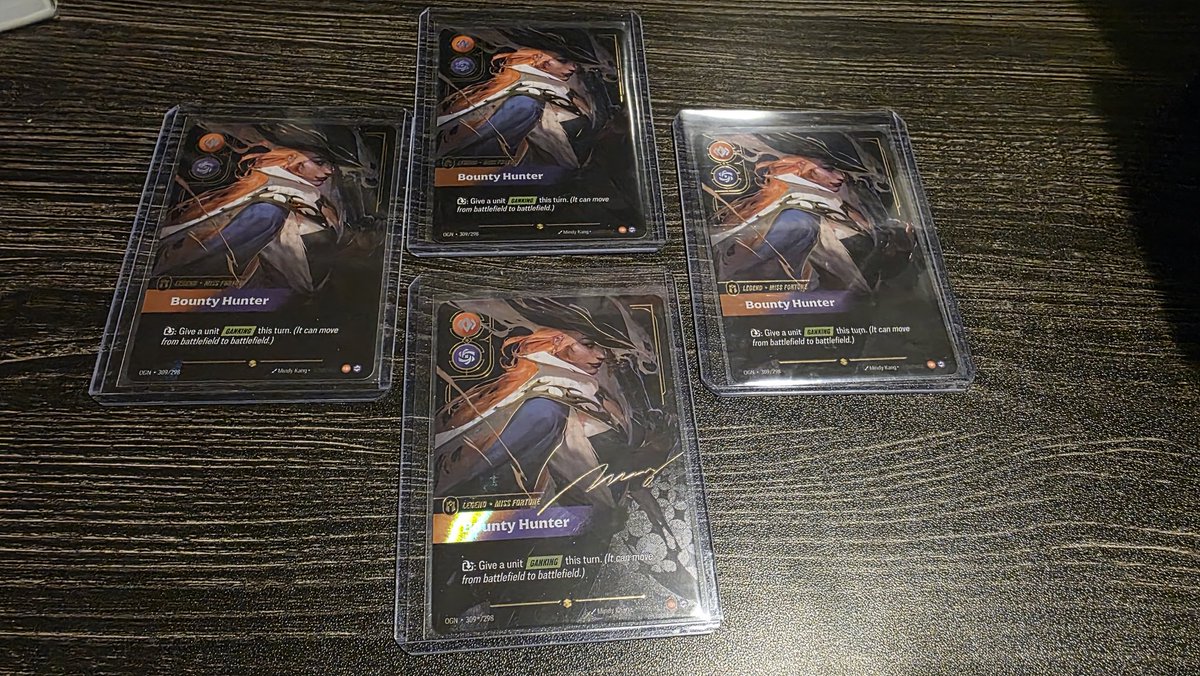 After pulling a 3rd ON MF Friday night I decided to rip my last wave 1 bb last night.. 

This seriously happened!

Speechless!
#Riftbound #riftboundtcg #riftboundleagueoflegends #riotgames #tcg