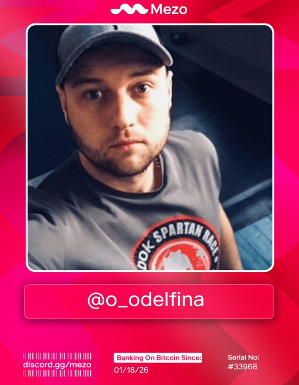 o_odelfina's tweet photo. Banking on Bitcoin hits different.

Claimed my @MezoNetwork Bankcard

Early access to borrow, earn, and build with my BTC.

Your turn 👉 https://t.co/odF3qSmZnQ https://t.co/JqE0Gm0OUo