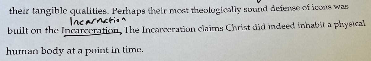 MichaelTinkler1's tweet image. Cleaning up for next semester - just found a pic of the best spell-check typo (maybe proof that it wasn't AI?) from last semester. On the subject of #iconoclasm: