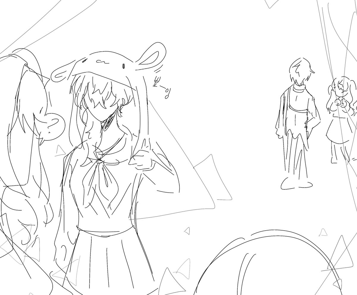 아 졸려... 카이마후 연성해야 하는데 이런 거 밖에 못 그리겠다