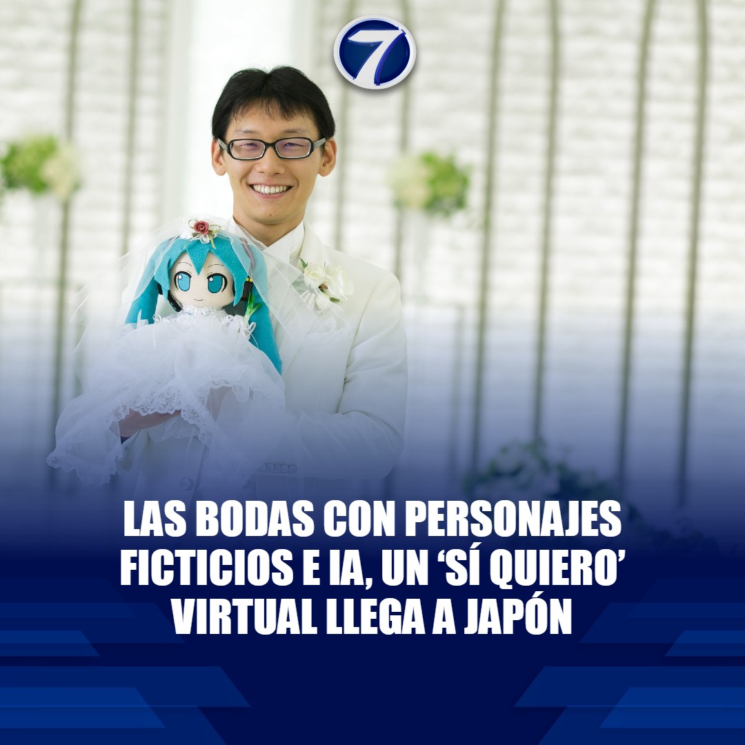 Noti7Guatemala's tweet image. Amor digital: crecen las #bodas con IA y personajes ficticios en #Japón 💍😲➡ bit.ly/4sKJ1n1