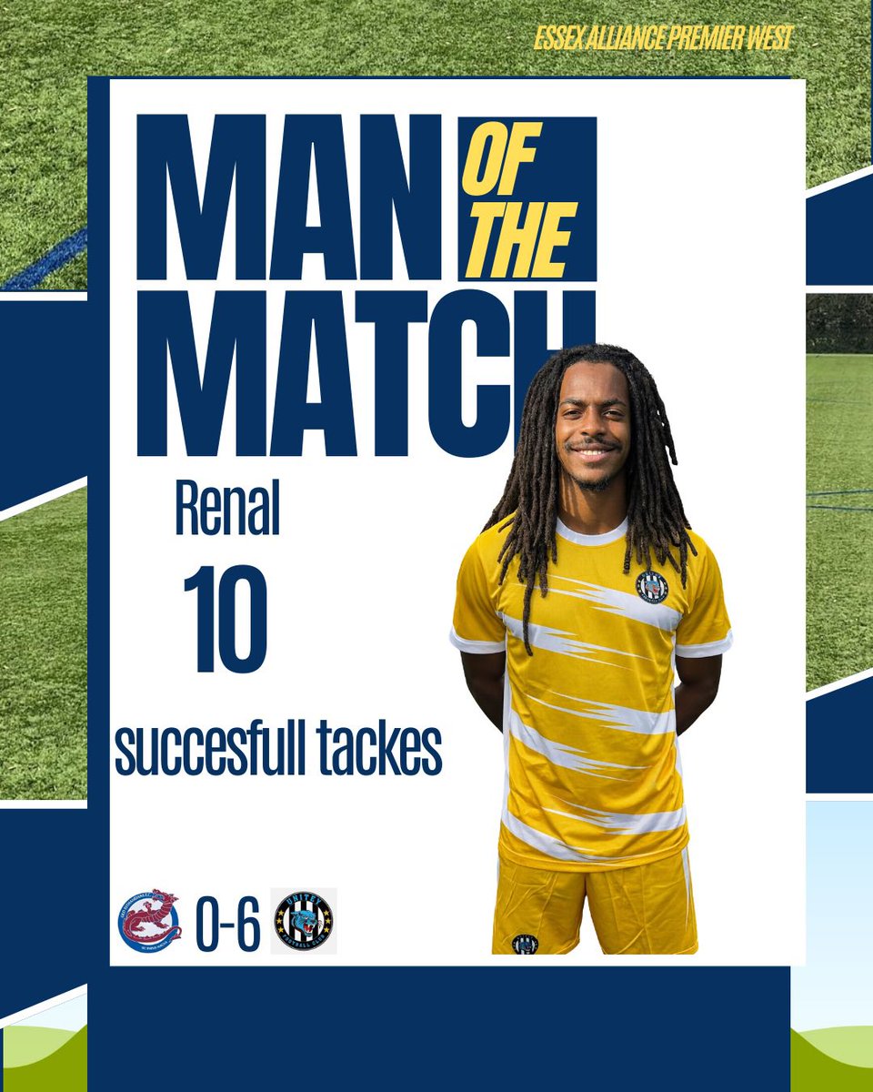 After and even first half in difficult conditions, the boys went to another gear in the second with a dominant display to secure a 6–0 win in the Essex Alliance Premier West Division. 
 
Special mentions to Diamend and Jamal, both scoring their first goals for the club.