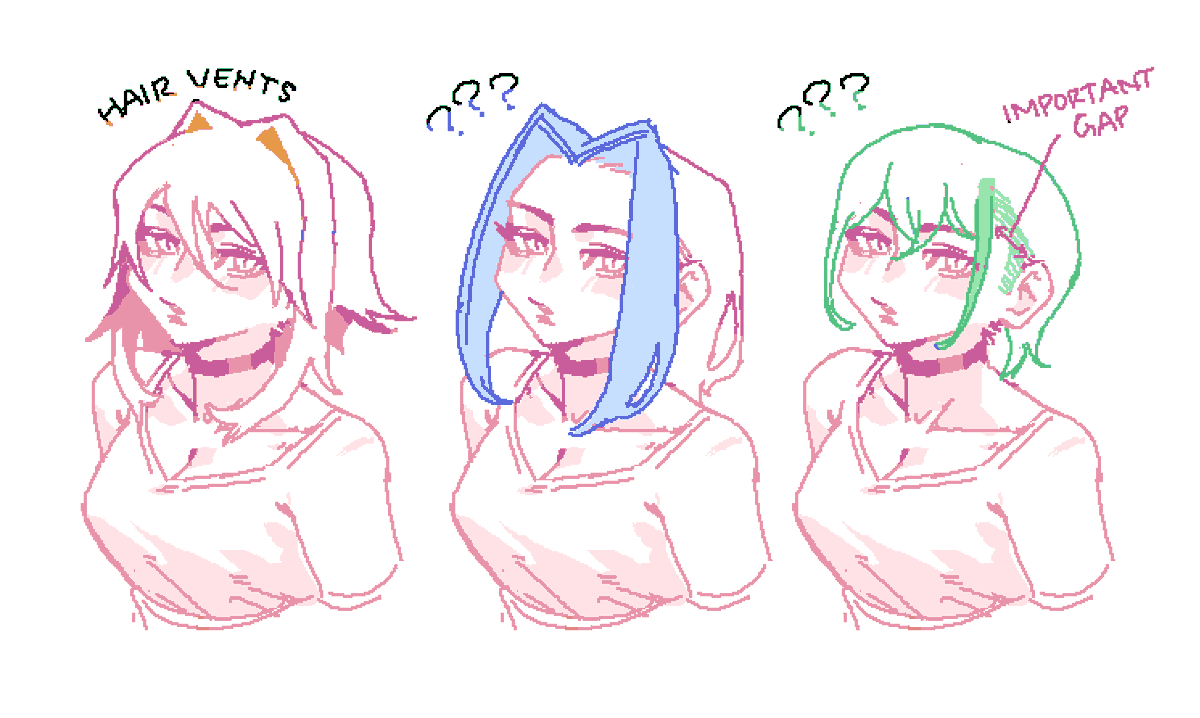 i genuinely need to know the name of these hairstyles