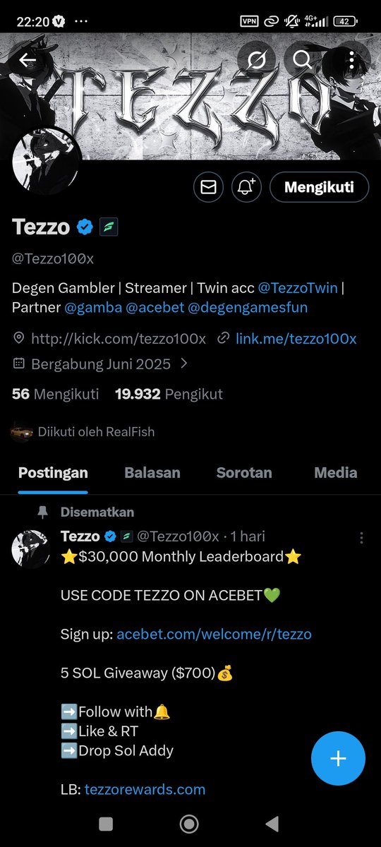 Damage01190959's tweet photo. @ViperMasol @Tezzo100x DONE KING

GNW85Qev9A7pidbF8dZGs1g9mP7RdKJnXGupWVh7Y4HB https://t.co/jmw0zdCODS