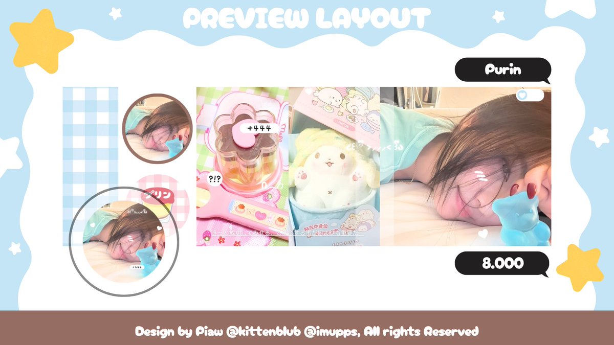 kittenblub's tweet image. 🍮💬 Help RT { Any interaction are appreciated! ✨️}

Layout Ningning Isa ready stock Purin🍮 edition bisa ditake skrng melalui dm / tele &amp;gt;3&amp;lt;💌 #zonauang