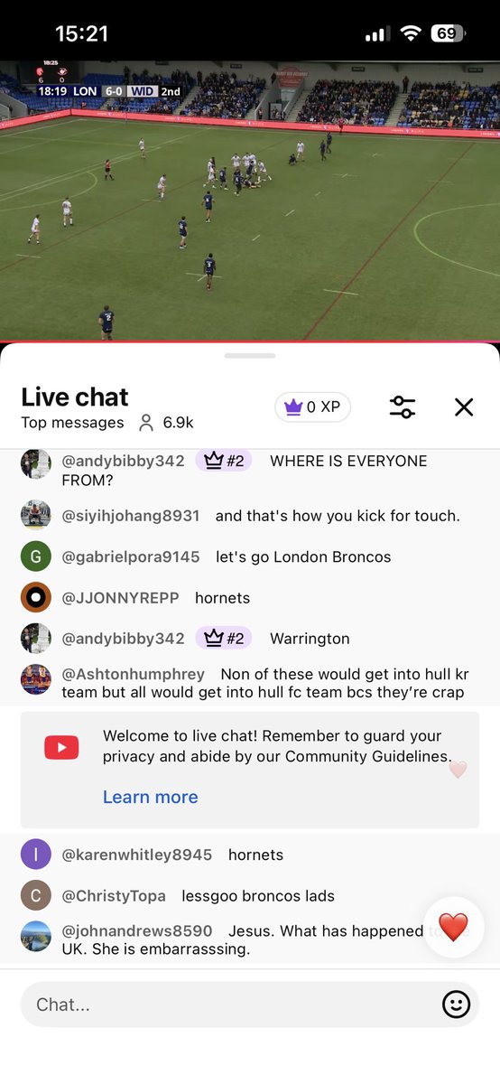 Smart for London Broncos to stream their matches free. Exposure for their brand, their sponsors, almost 7000 watching live. Something to build from: