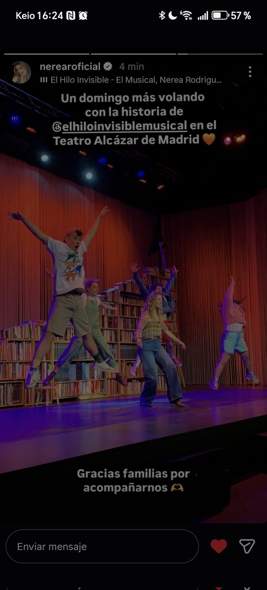 📱 || ¡Nerea vía Instagram Story!
Repost de El Hilo Invisible