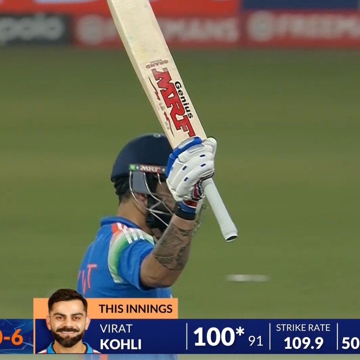 bet_helll's tweet image. life's worth living when this man raises that mrf bat, never stop man never ever stop