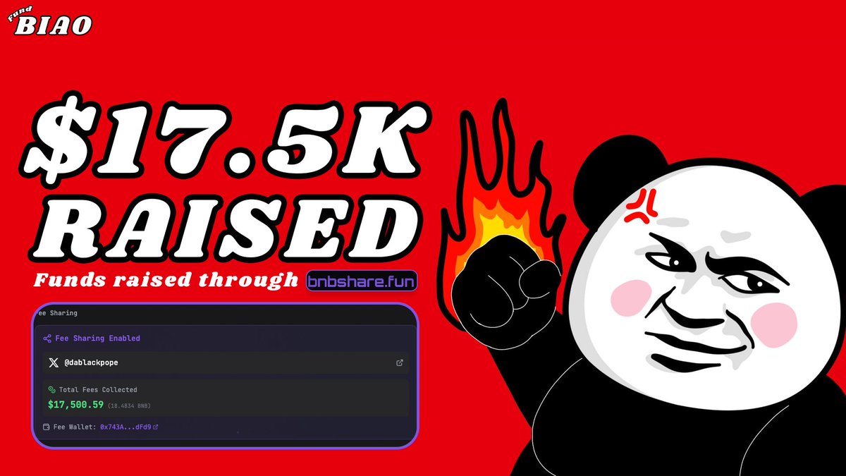 $17.5K raised for <a href="/DaBlackPope/">Elijah Burke</a>, yet he is yet to claim🔥

Momentum is a key aspect of the memecoin game, <a href="/DaBlackPope/">Elijah Burke</a> you've got a rallying community behind you and you can leverage the opportunity through fully supporting.

17.5K has been raised without any consistent support