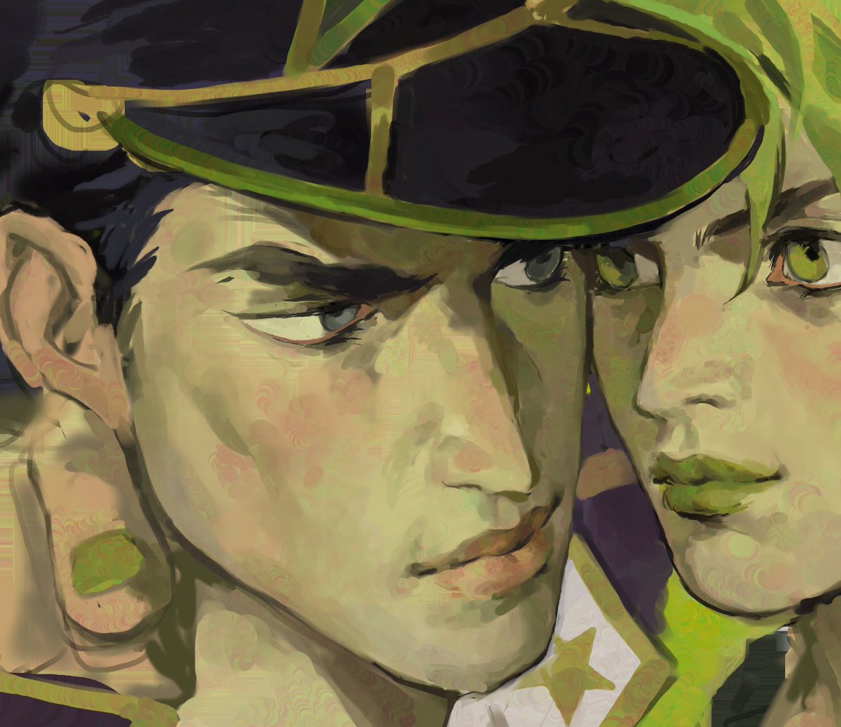 wip jotaro &amp; jolyne #jjba #JoJosBizarreAdventure