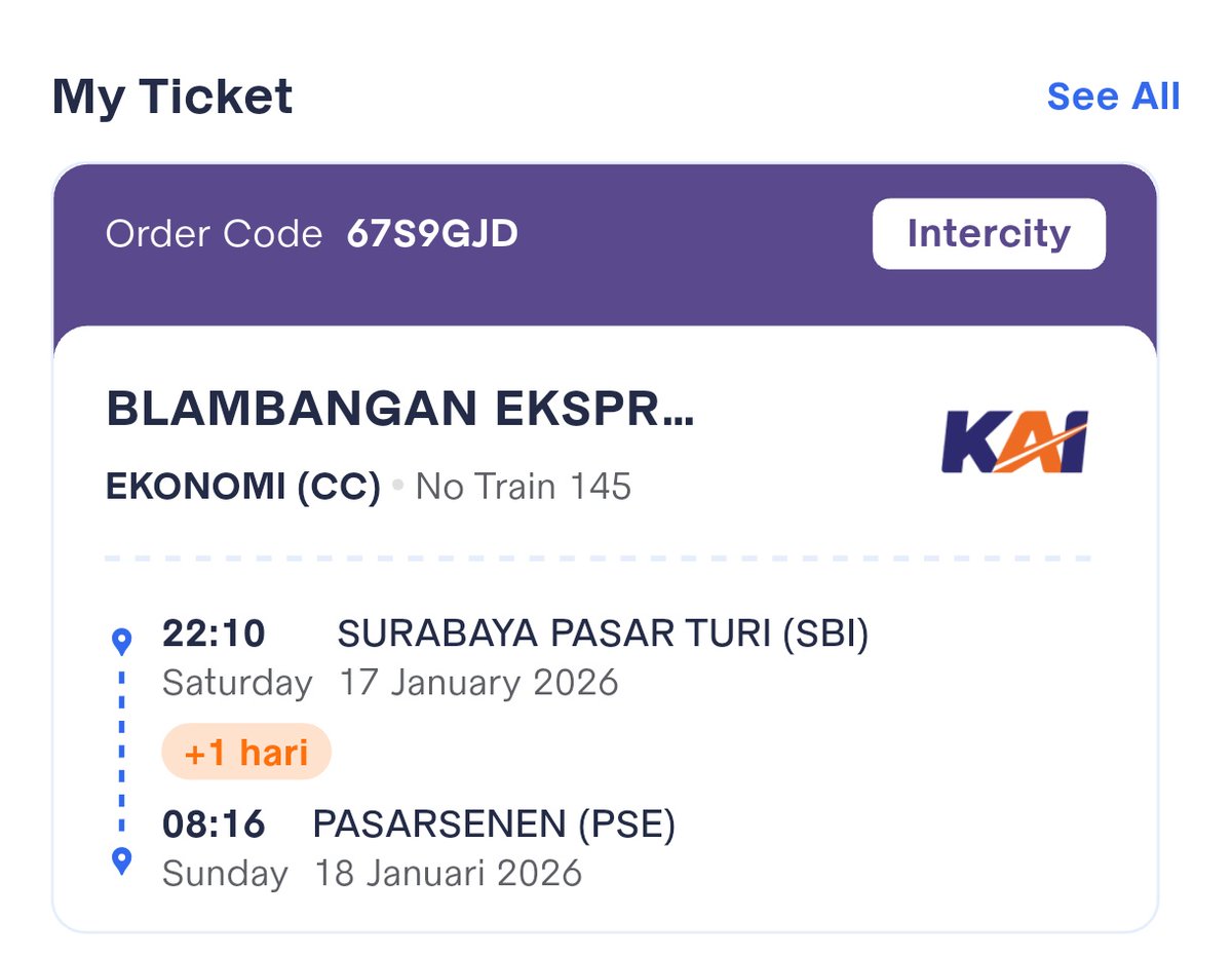 Jateng_Twit's tweet image. Blambangan ekspress 145 saya berangkat dari stasiun surabaya pasarturi kemarin (17/1) hari ini 18 januari total sudah 26 jam 22.10. dan saat ini masih berhenti tertahan di stasiun Batang 19 januari 2026. 23 jam dan @KAI121 tidak ada mengirimkan bis/angkutan untuk menjemput.
~…