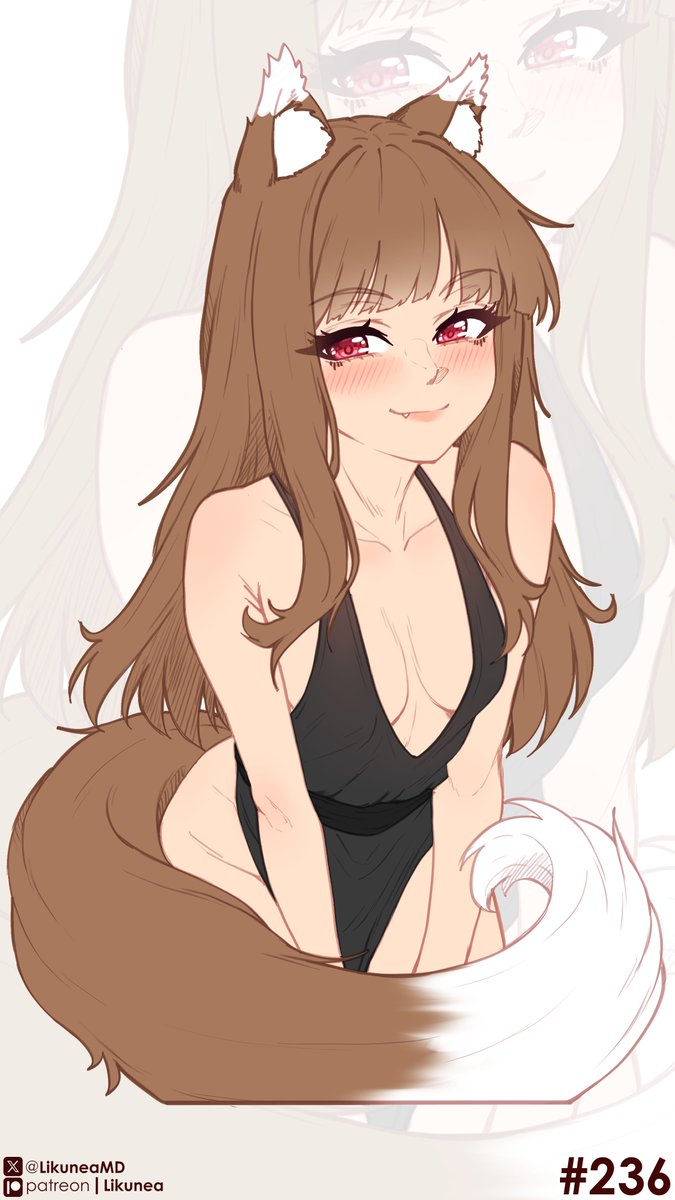 🌾Day  236🌾                                   

Where is mischievous fang you said? 👀

Early access to finished works and polls: patreon.com/c/Likunea 

#100日チャレンジ #daily_holo #holo #horo #spiceandwolf #狼と香辛料 #digitalart #digitalartwork #animegirl #nsfw
