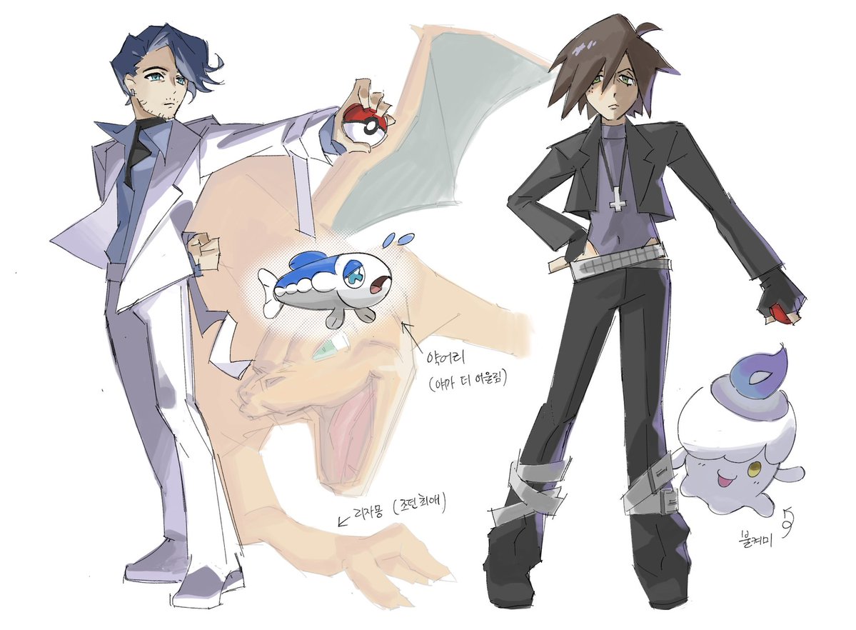 yoonmustdie's tweet image. 푸키먼au 재탕