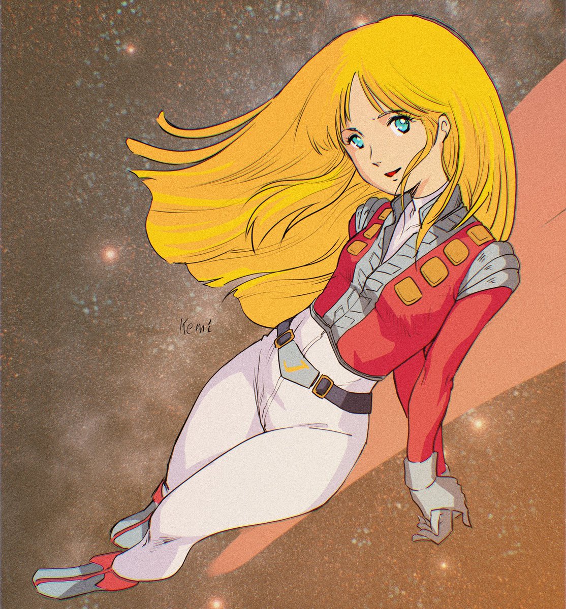 #懐かしアニメ 
安彦さんの描くヒロインの中でいっちゃん可愛かったのはこのクラッシャージョウのアルフィンだと思ってます。 