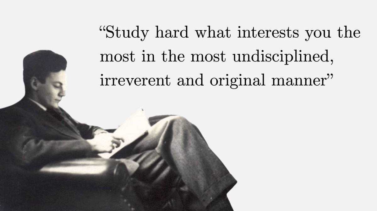 fermatslibrary's tweet image. Richard Feynman on learning