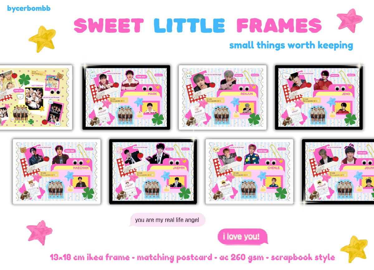 bycerbombb's tweet image. 🎂𓂃𓈒𓏸◌  giveaway 🐹
➻❥˚₊‧꒰ა  sweet little frames ໒꒱ ‧₊˚ ♡ 

seven sweet ★ get one frame ikea and eight postcard  —  don't hate anyone; i will check it.

rules  ; rt and like and loves seven dream!

end. tba