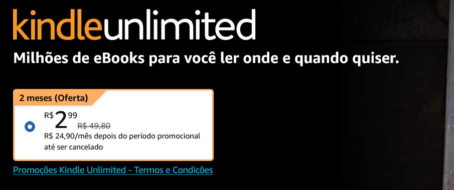 visaodeprodutos's tweet image. ✨ KINDLE UNLIMITED GRÁTIS ✨

São 30 dias grátis de Kindle Unlimited ou 2 MESES por apenas R$2,99

Confira se a oferta está disponível na sua conta: amzn.to/3Np4D8h 

📚 Tenha acesso a mais de um milhão de E-books, para ler onde e quando quiser!
