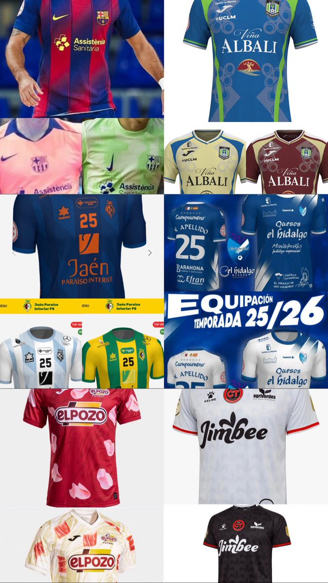 CalvicieMunana's tweet image. 🚨|  SORTEO | Una camiseta a elegir de (Barcelona, Viñalbali, Jaen, Manzanares, Pozo, Jimbee, Palma, O Parrulo, Movistar Inter) 
👉🏻Para Participar
1️⃣Rt+Fav a este tweet
2️⃣Seguir a @CalvicieMunana 
✍🏻Menciona a un amig@ que más odies(más opciones de ganar) 
🔊Ganador el Domingo 25