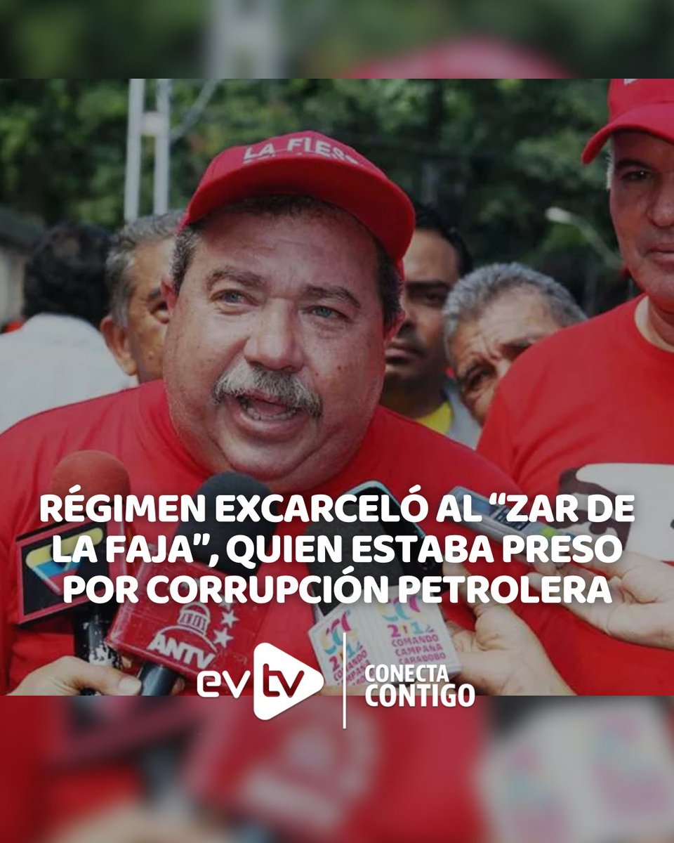 EVTVMiami's tweet image. 🇻🇪⚠️ Chavismo libera al “zar de la Faja” preso por corrupción petrolera

🇻🇪 El régimen chavista excarceló a Pedro León Rodríguez, exdirector de la Faja Petrolífera del Orinoco y alto funcionario de PDVSA, detenido desde 2017 por presuntos hechos de corrupción millonaria, mientras…