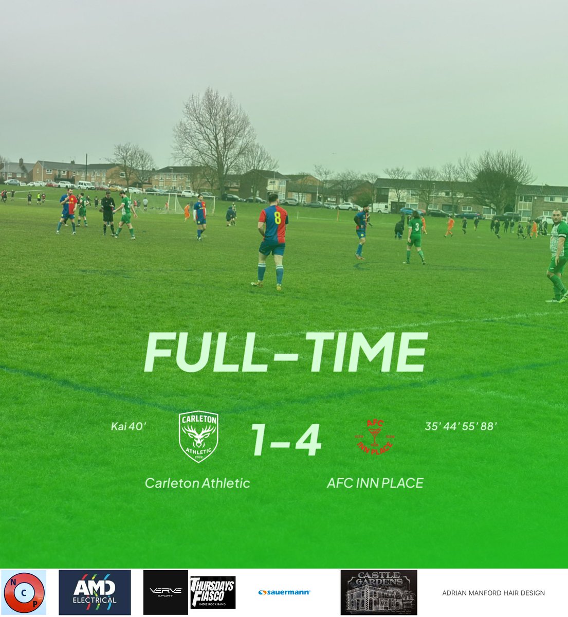 Carleton out the cup.

Sights firmly back on the league.

All the best to Inn Place in the next round.

Up the Tics💚