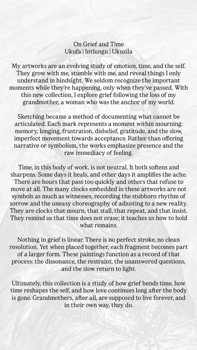 phenyopino_'s tweet photo. On Grief and Time
Ukufa | Intlungu | Ukuzila
🙏❤️✨ https://t.co/WtlQSOnO4S