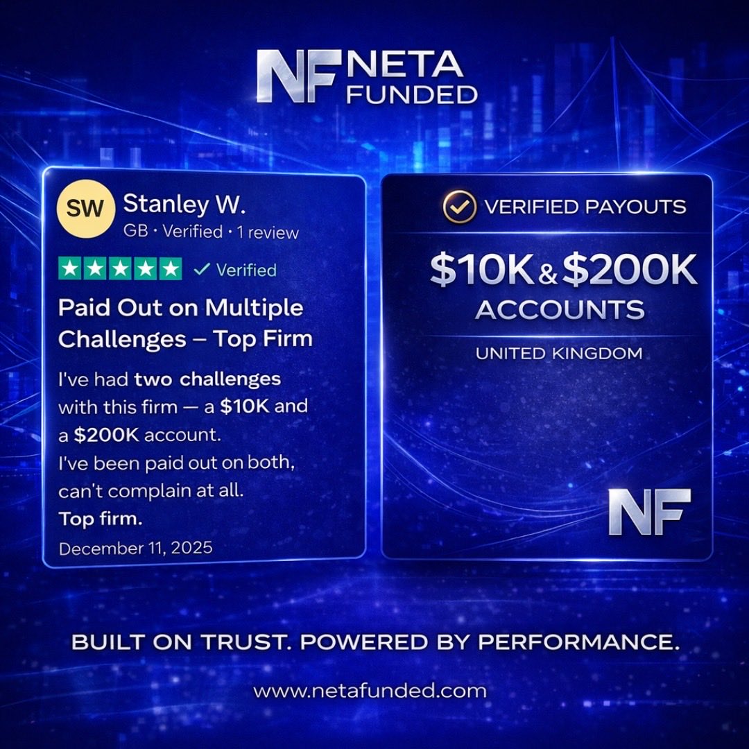 Verified payouts. 
Multiple funded accounts.
Zero excuses.

Get funded with Neta Funded 👇
Netafunded.com
#GetFunded #PropFirmTrading #DayTrading
