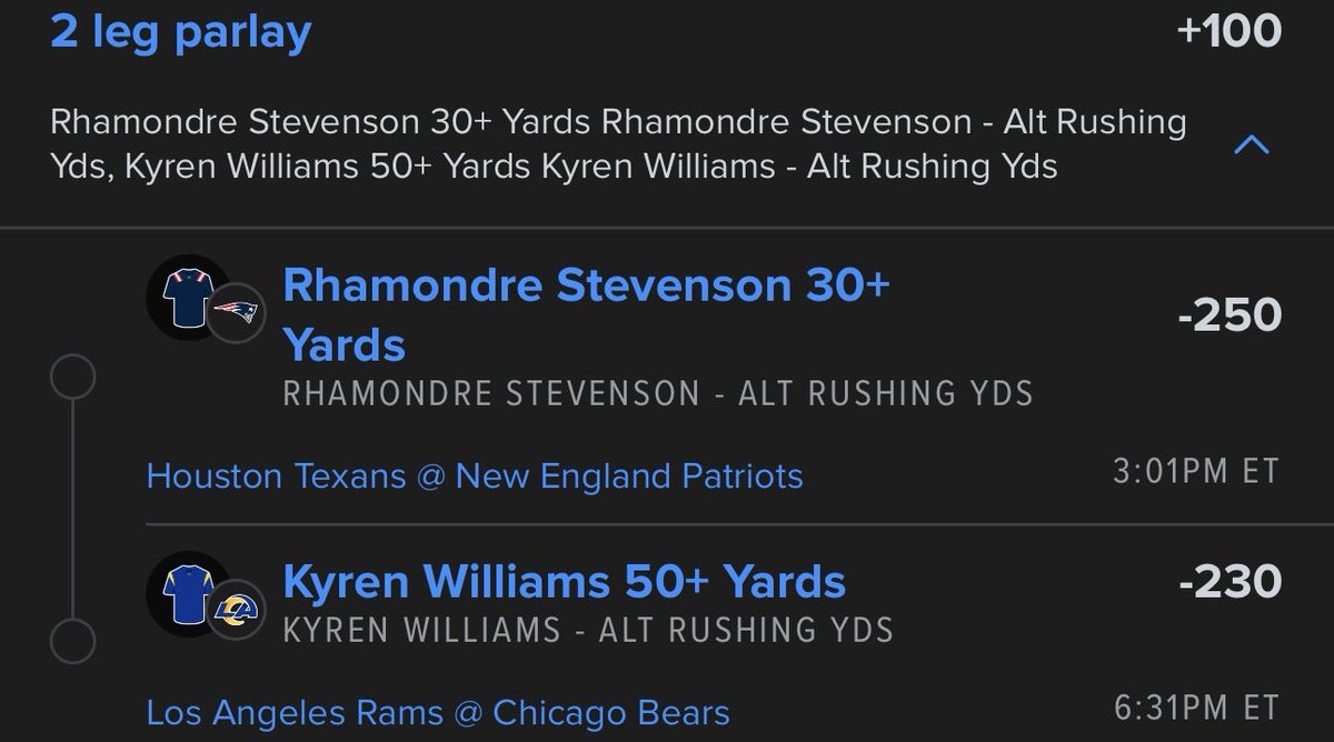 TheModelGod's tweet image. NFL RB Builder +100

Both players have hit their marks in the last 5 games 🔥

Let’s double our money 💰