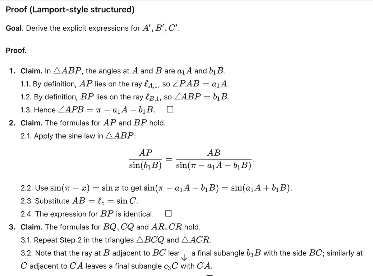 nasqret's tweet image. A simple AI proof hack. When asking any SOTA model to prove something add this (or similar) in the end

"Write a detailed explanation and a step-by-step proof presented in the style of Leslie Lamport’s structured proofs."

Works like charm.