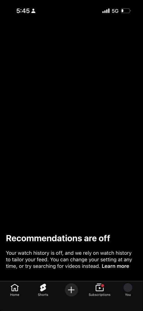 disabling the watch history has this great side effect