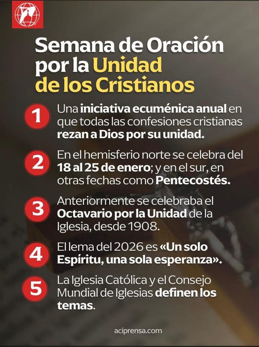 Una semana de oración que da muchos frutos. Nos unimos en Durango a toda la iglesia. La unidad es un fruto de Dios.