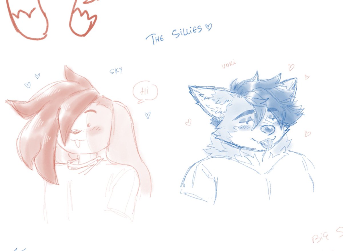 💎Aurnydoodle sketch comm open tweet media