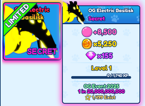 OG Electric Basilisk Giveaway (BGSI

Requirements:
Follow <a href="/KaasjeK60130/">kees</a> &amp; <a href="/JustZola1/">Just_Zola</a>
Reply with your username
Repost+Like

Ends in 7 days, GOODLUCK!
Hosted by <a href="/KaasjeK60130/">kees</a>