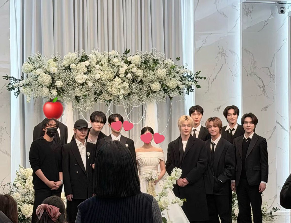 apieceofhrj__'s tweet image. น่าร้ากกกกกกกอะ แฮชาน อินจุน น้องเล่อ เววี่ ไปร่วมงานแต่งงานของพี่เมเนเววี 🥺🤍