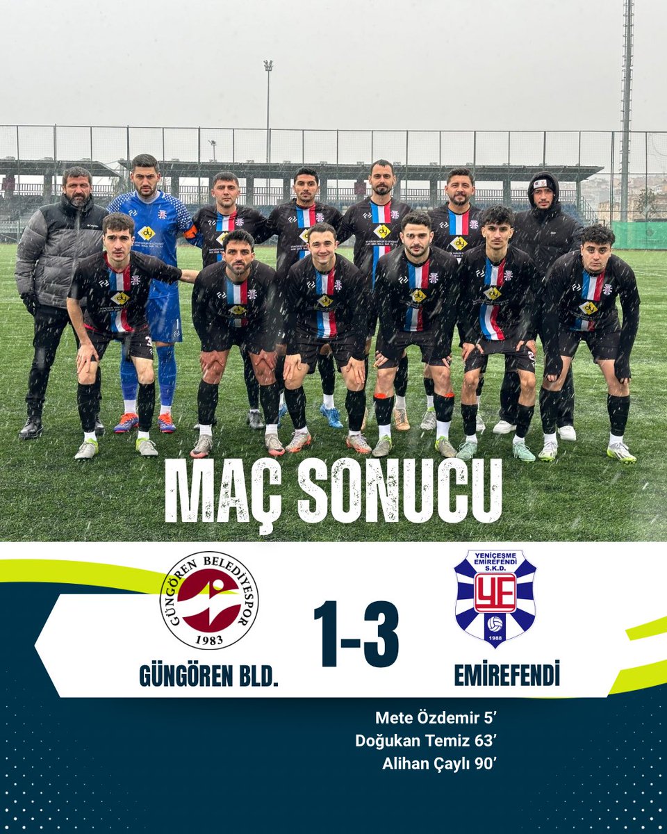 A-Takım | 16. Hafta Maç Sonucu 🏆

Takımımız, 33 maçtır yenilgi yüzü görmeyen Güngören Belediye’yi deplasmanda 3-1 mağlup ederek rakibine bu sezonki ilk mağlubiyetini tattırdı.