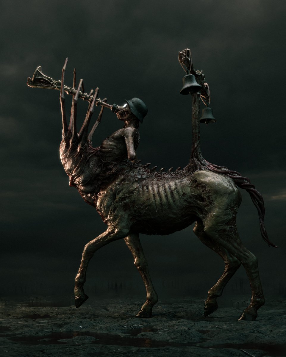 My latest work, The Pied Piper of Nuremberg for Cacophony series <a href="/HellSculptClub/">Hellfire Sculpting Club</a>