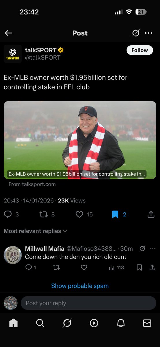 cookson_max's tweet photo. @ward__dan @HMSHTAFC Think our ceiling is gonna increase a bit mate https://t.co/rnW6CPgIgu