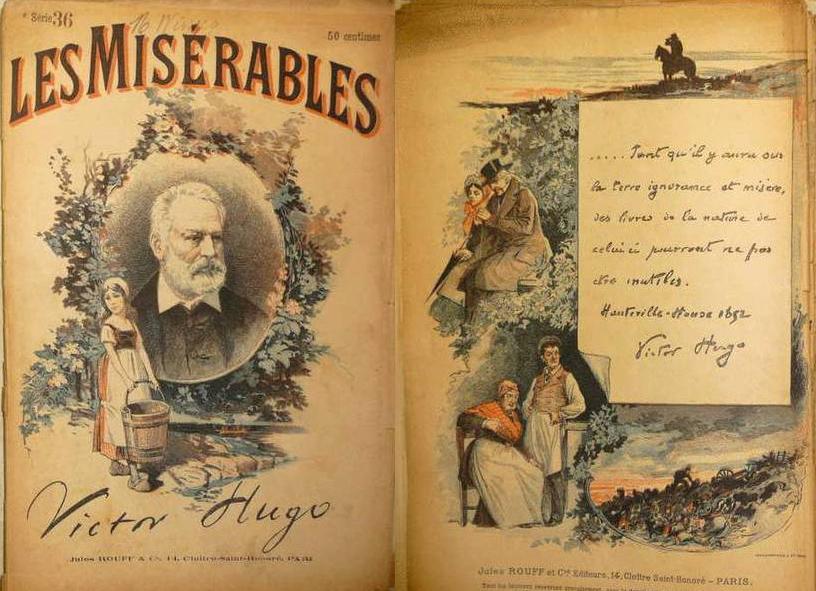 Una anécdota curiosa de Víctor Hugo cuenta que tras la publicación de "Los miserables", quiso saber cómo iban las ventas, así que decidió escribirle a su editor.

En la carta, Hugo sólo puso un signo: "?".

Las ventas iban de maravilla y su editor le respondió también con un