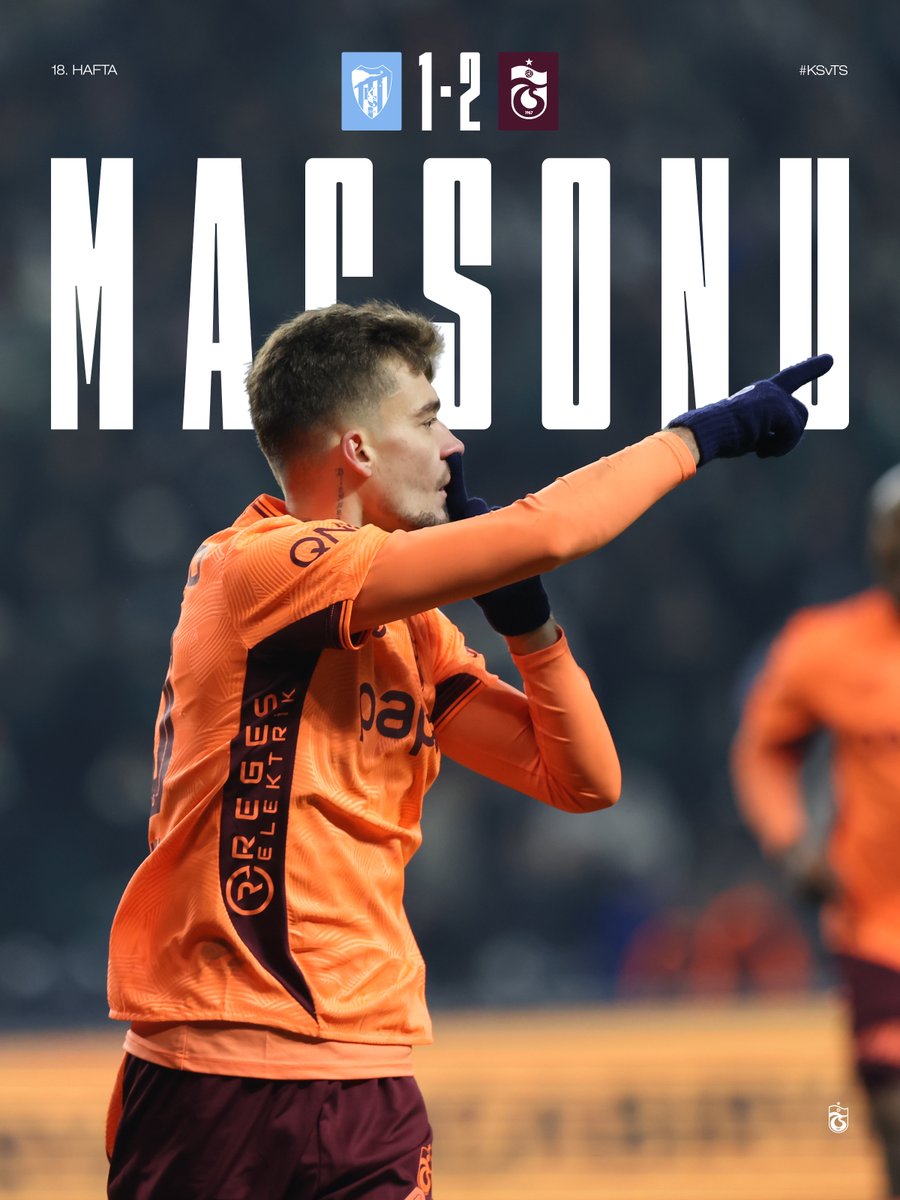 ⏱ 90’ Karşılaşma sona erdi.

Kocaelispor 1-2 Trabzonspor #KSvTS