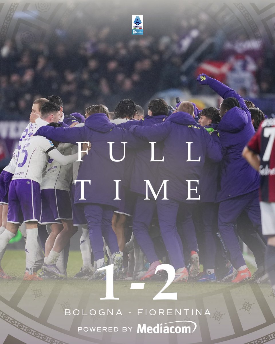 acffiorentina's tweet image. Risultato finale💜⚜️

Bologna 1-2 Fiorentina

#seriea #forzaviola #fiorentina #bolognafiorentina